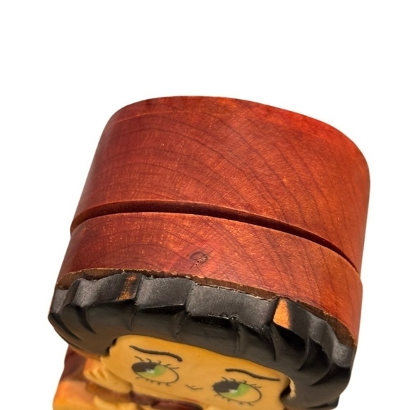 Artisan Betty Boop Wooden Puzzle Box 1990s - Picture 6 of 11
